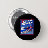 レトロ湾米国アメリカEst 2025アメリカ国旗 缶バッジ (正面&裏面)