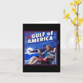 レトロ湾米国アメリカEst 2025アメリカ国旗G カード (黄色い花)