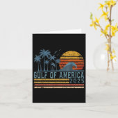 レトロ湾米国アメリカEst 2025アメリカ国旗G カード (黄色い花)