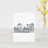 レトロ湾米国アメリカEst 2025アメリカ国旗G カード (黄色い花)