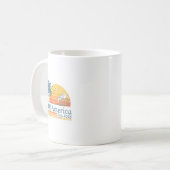 レトロ湾米国アメリカEst 2025アメリカ国旗G コーヒーマグカップ (正面左)