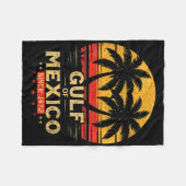 レトロ湾米国アメリカEst 2025アメリカ国旗G フリースブランケット (正面(横))