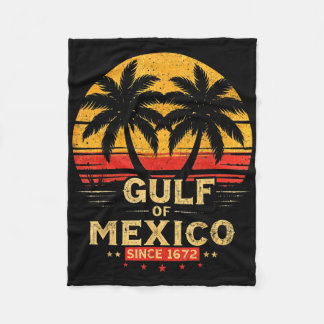 レトロ湾米国アメリカEst 2025アメリカ国旗G フリースブランケット