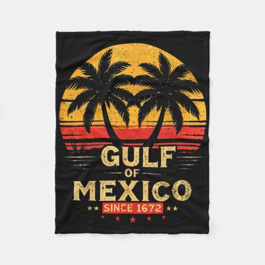 レトロ湾米国アメリカEst 2025アメリカ国旗G フリースブランケット (正面)