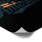 レトロ湾米国アメリカEst 2025アメリカ国旗G ポスター (角)