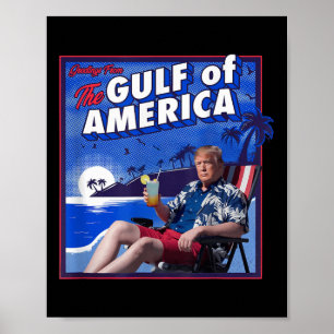 レトロ湾米国アメリカEst 2025アメリカ国旗G ポスター