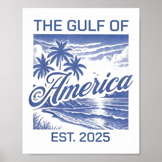 レトロ湾米国アメリカEst 2025アメリカ国旗G ポスター (正面)