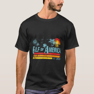 レトロ湾米国2025米国国旗の湾 Tシャツ