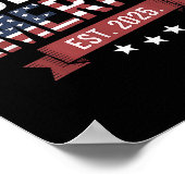 レトロ湾米国2025米国国旗メキシコ ポスター (角)