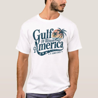 レトロ湾米国2025米国国旗メキシコ Tシャツ