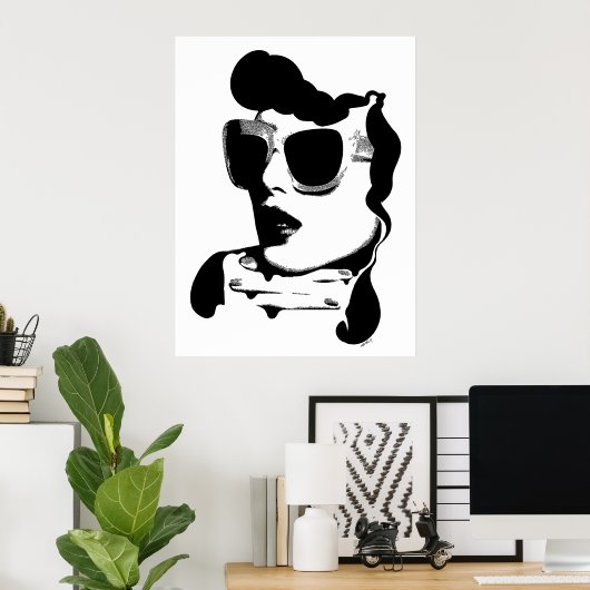 レトロ湿地 ポスター (ホームオフィス)