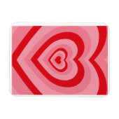 レトロ溝サイケデリックハート マグネット (横)