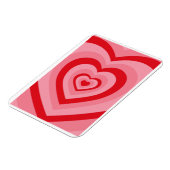 レトロ溝サイケデリックハート マグネット (左側)