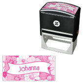 レトロ溝フローラ名セルフインキングゴム印 セルフインキングスタンプ (インサイチュ)