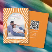 レトロ溝型オレンジサンレイ70インスパイアs結婚の セーブザデート