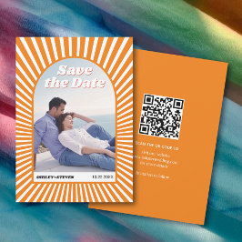 レトロ溝型オレンジサンレイ70インスパイアs結婚の セーブザデート