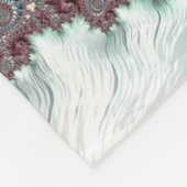 レトロ溝型折衷的ボヘミアンスパイラルフラクタル フリースブランケット (角)