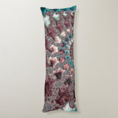 レトロ溝型折衷的ボヘミアンスパイラルフラクタル ボディピロー (裏面 (縦))