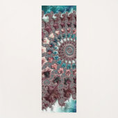 レトロ溝型折衷的ボヘミアンスパイラルフラクタル ヨガマット (正面)