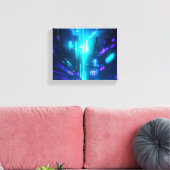 レトロ溝変換 キャンバスプリント (インサイチュ (リビング))