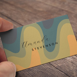 レトロ溝液体抽象芸術II 名刺