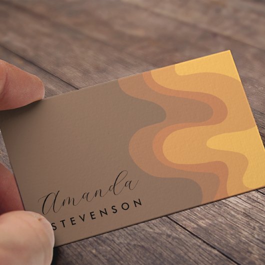 レトロ溝液体抽象芸術VI 名刺