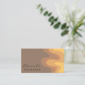 レトロ溝液体抽象芸術VI 名刺 (スタンド正面)