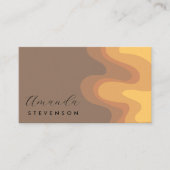 レトロ溝液体抽象芸術VI 名刺 (正面)