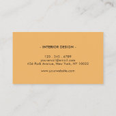 レトロ溝液抽象芸術 名刺 (裏面)