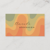 レトロ溝液抽象芸術 名刺 (正面)