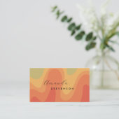 レトロ溝液抽象芸術III 名刺 (スタンド正面)