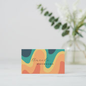 レトロ溝液抽象芸術IV 名刺 (スタンド正面)