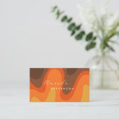 レトロ溝液抽象芸術V 名刺 (スタンド正面)