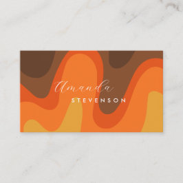 レトロ溝液抽象芸術V 名刺