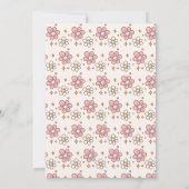 レトロ溝深いハロウィーンリトルブベビーシャワー 招待状 (裏面)