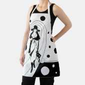 レトロ滑走路モデル、ヴィンテージアールデコファッション エプロン (インサイチュ)