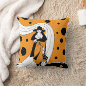 レトロ滑走路モデル、ヴィンテージアールデコファッション クッション (ブランケット)