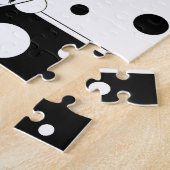 レトロ滑走路モデル、ヴィンテージアールデコファッション ジグソーパズル (側面)