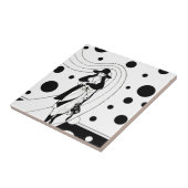 レトロ滑走路モデル、ヴィンテージアールデコファッション タイル (側面)