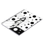 レトロ滑走路モデル、ヴィンテージアールデコファッション ノートブック (左側)