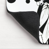 レトロ滑走路モデル、ヴィンテージアールデコファッション マウスパッド (コーナー)