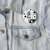 レトロ滑走路モデル、ヴィンテージアールデコファッション 缶バッジ (インサイチュ)