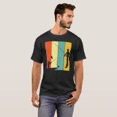 レトロ漁船と釣り竿のフィッシャーマン Tシャツ (正面フル)