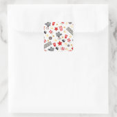 レトロ演技映画劇場/劇場 スクエアシール (バッグ)