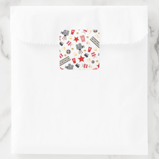 レトロ演技映画劇場/劇場 スクエアシール (バッグ)