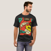 レトロ漫画の叫び:シームレスなパターン。 Tシャツ (正面フル)