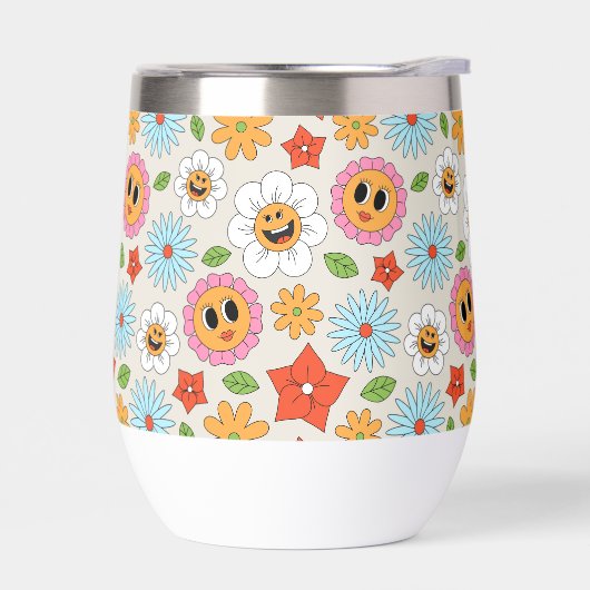 レトロ漫画の花お洒落幸せおもしろい (左面)