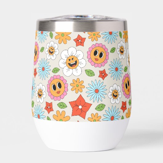 レトロ漫画の花お洒落幸せおもしろい (正面)