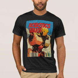 レトロ漫画の表紙 ロボット グラフィック Tシャツ