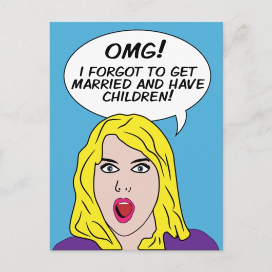 レトロ漫画はがき ポストカード (正面)